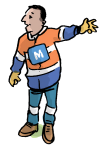 Cartoon character of Mike