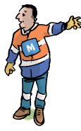Cartoon character of Mike